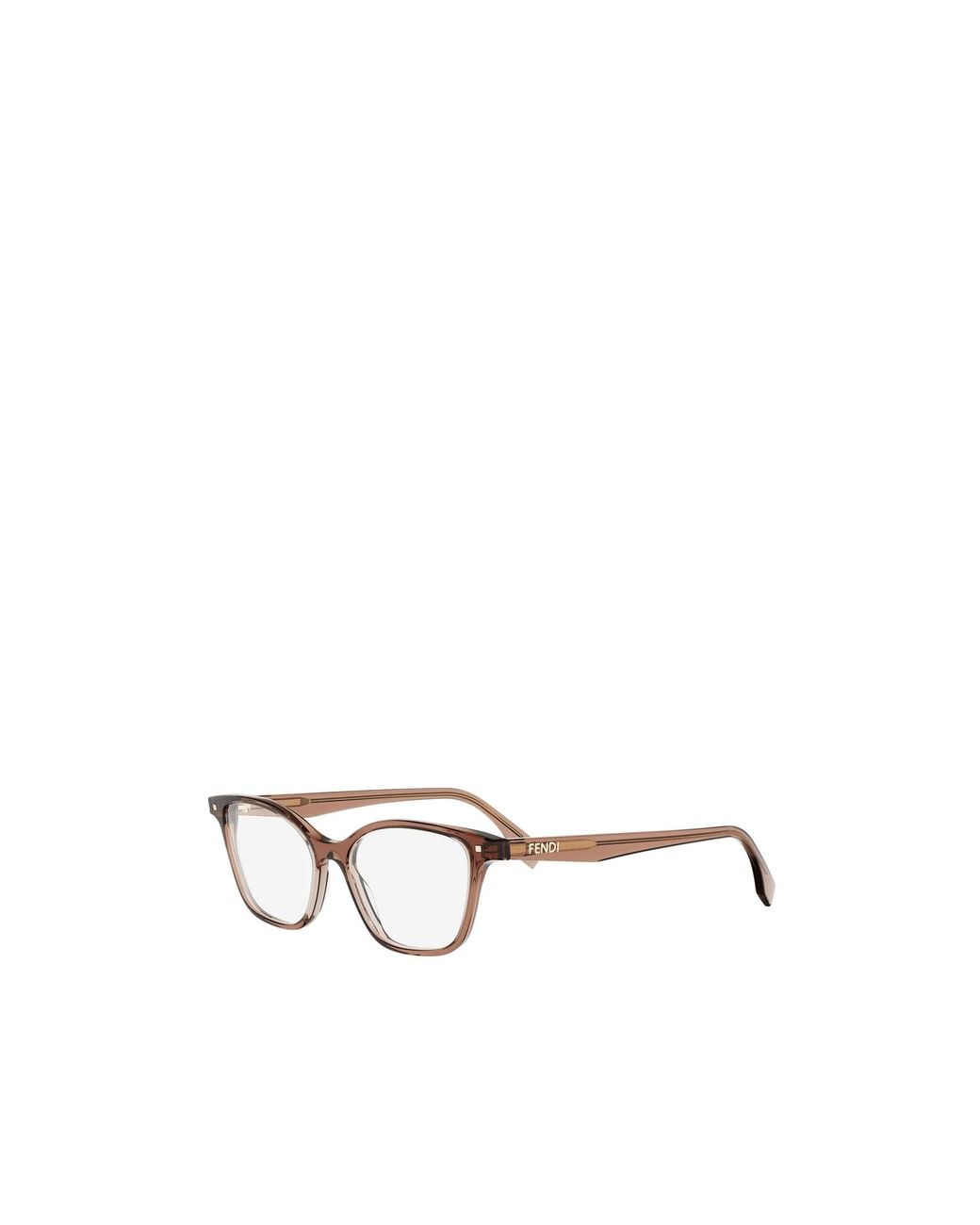 Fendi Metallic Eyewear Cat-Eye Frame Glasses
