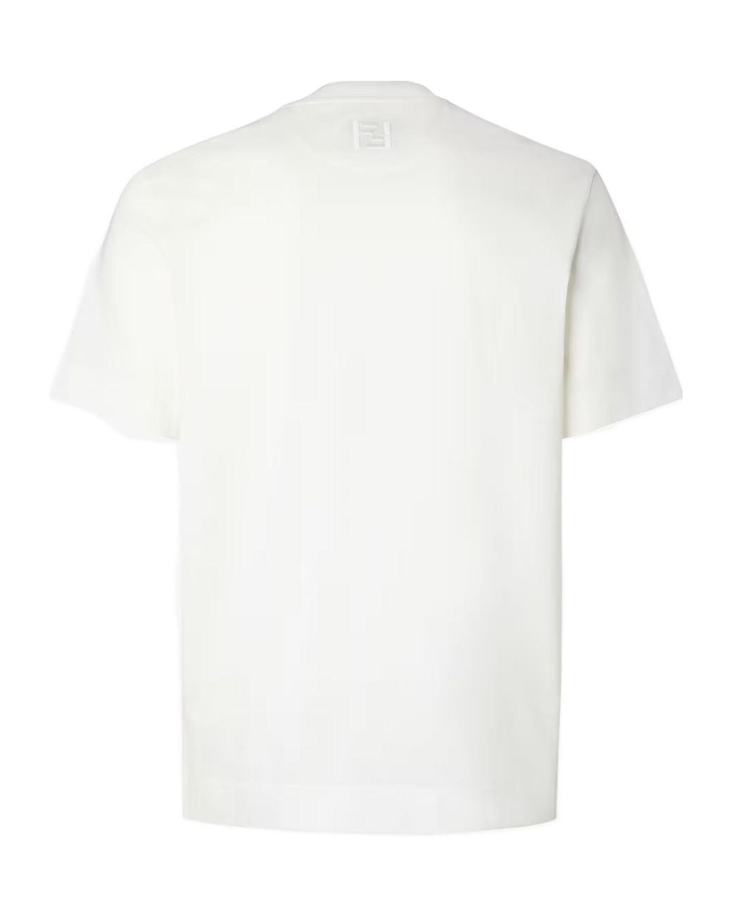 Fendi White Bouquet Floral T-Shirt for men