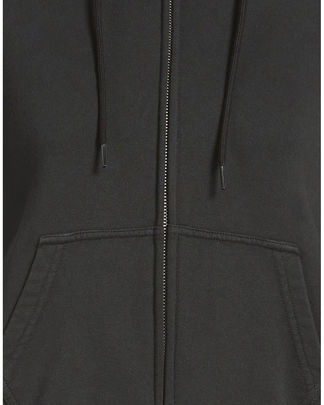 MM6 by Maison Margiela Black Solidcolor Hooded Track Jackets