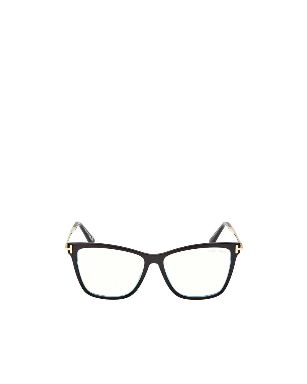 Tom Ford White Eyewear Butterfly Frame Glasses