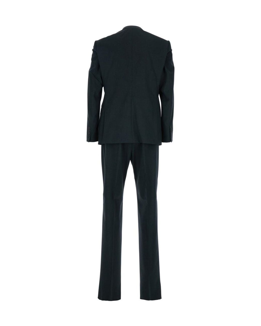 Emporio Armani Black Two-Piece Single-Breasted Suit for men