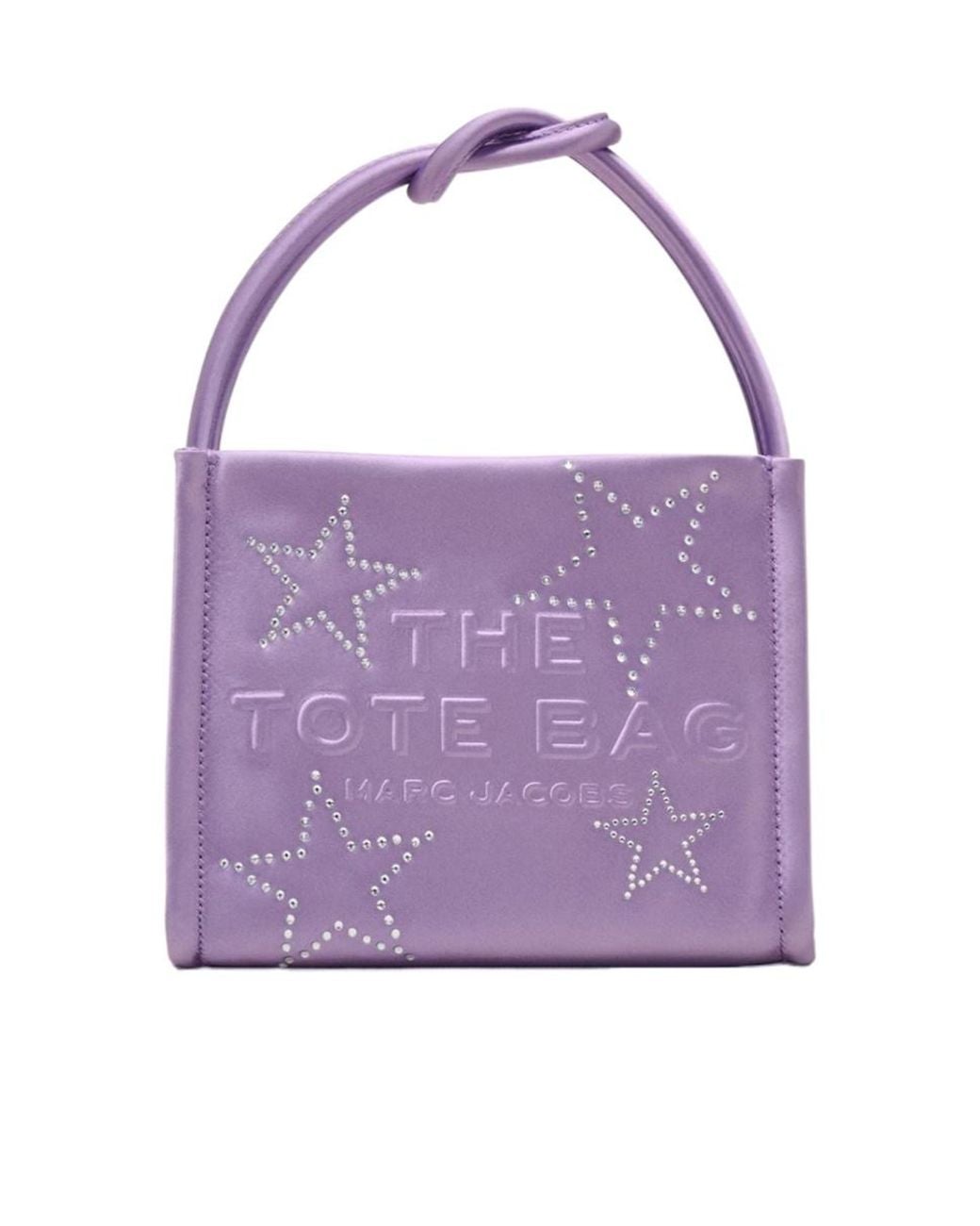 Marc Jacobs Purple Satin Mini Tote Bag