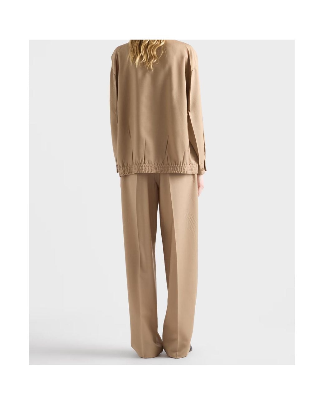 Prada Natural Light Mohair Pants