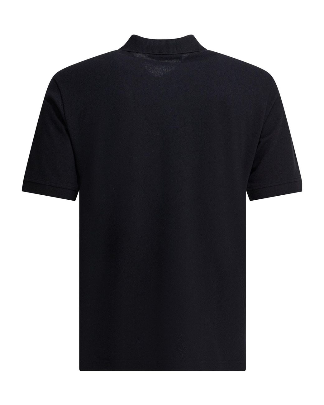 Stone Island Black Logo Patch Short Sleeved Polo Shirt for men
