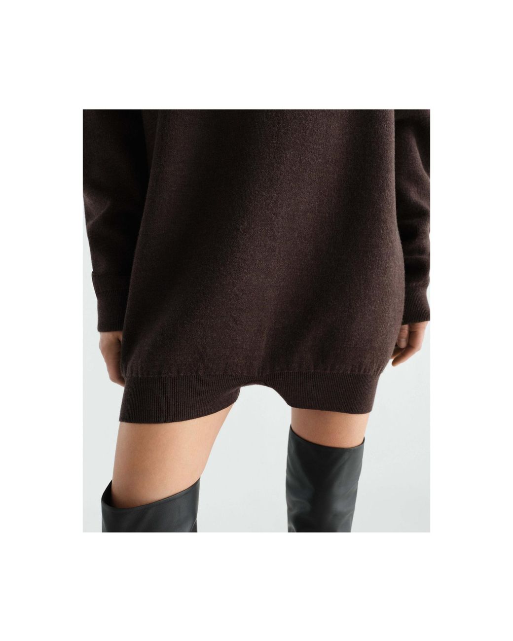 Lemaire Brown Relaxed Crewneck Jumpsuit