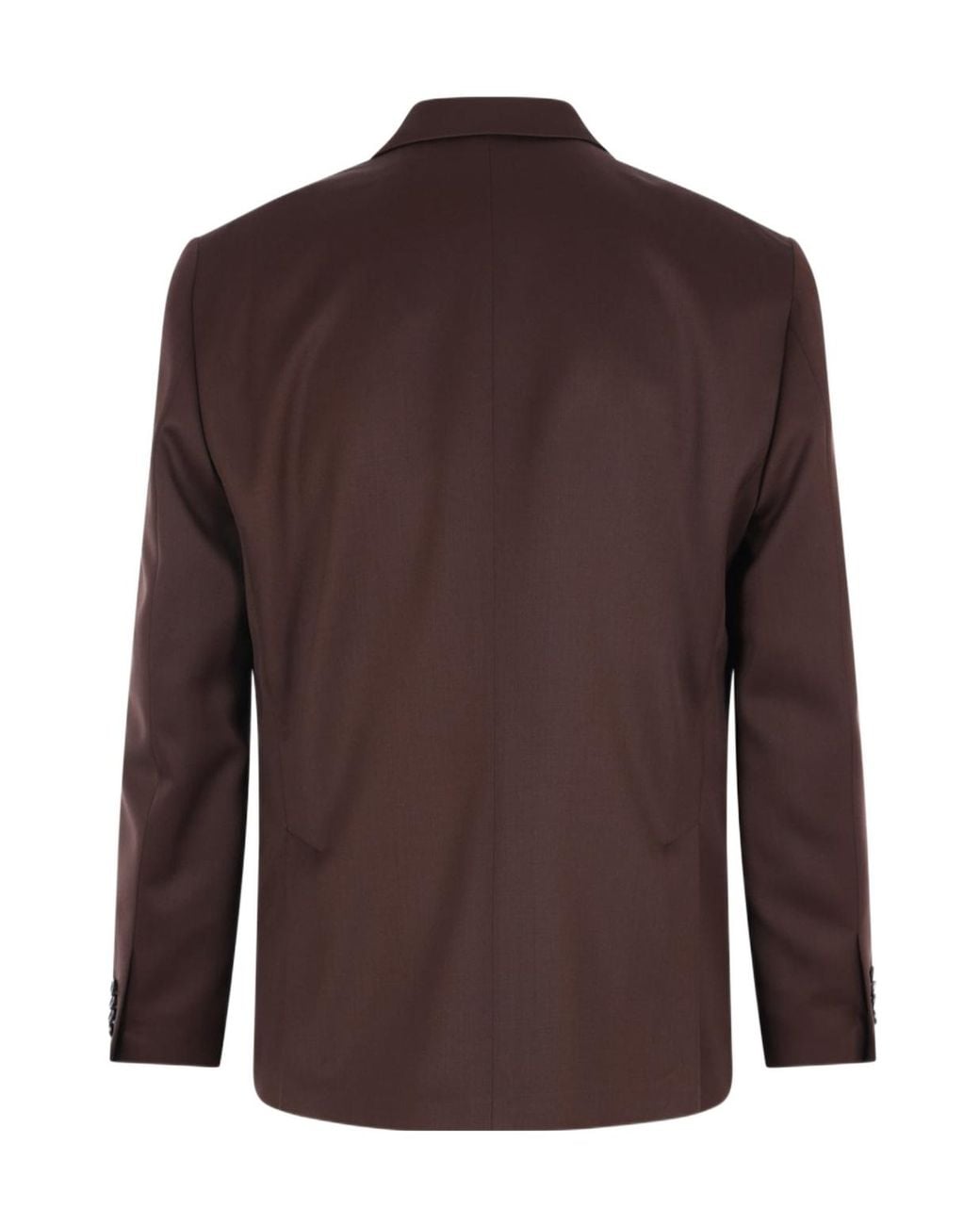 Lardini Brown Double Breasted Long Sleeved Jacket for men