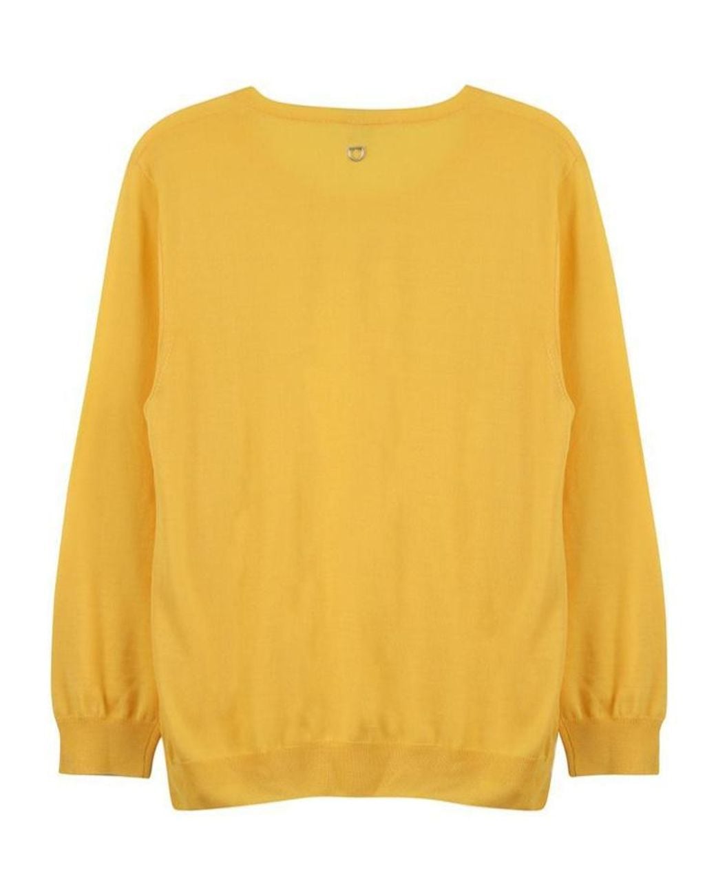 Ferragamo Yellow Round Neck Knit