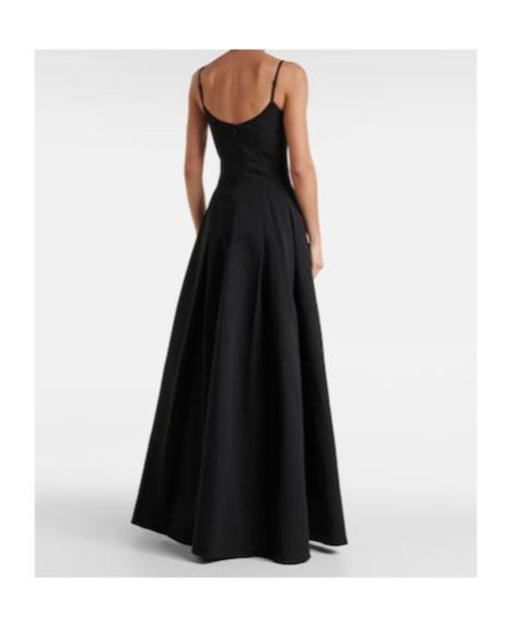 Staud Black Joy Cotton-Blend Gown