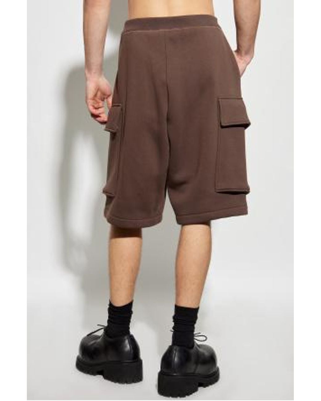 DSquared² Brown Drawstring Cargo Shorts for men