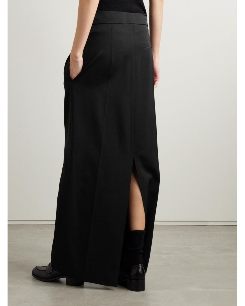 The Row Black Trevy Maxi Skirt