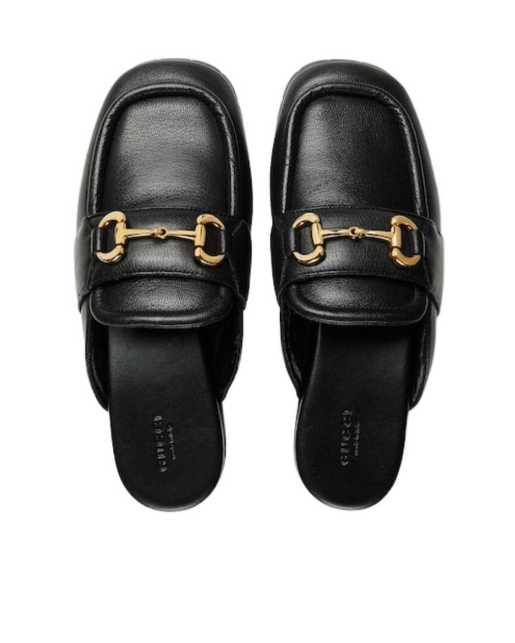Gucci Black Horsebit Loafer Slippers