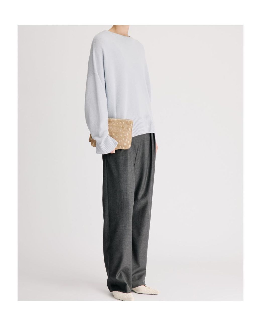 Loulou de Saison White Anton Knitted Sweater