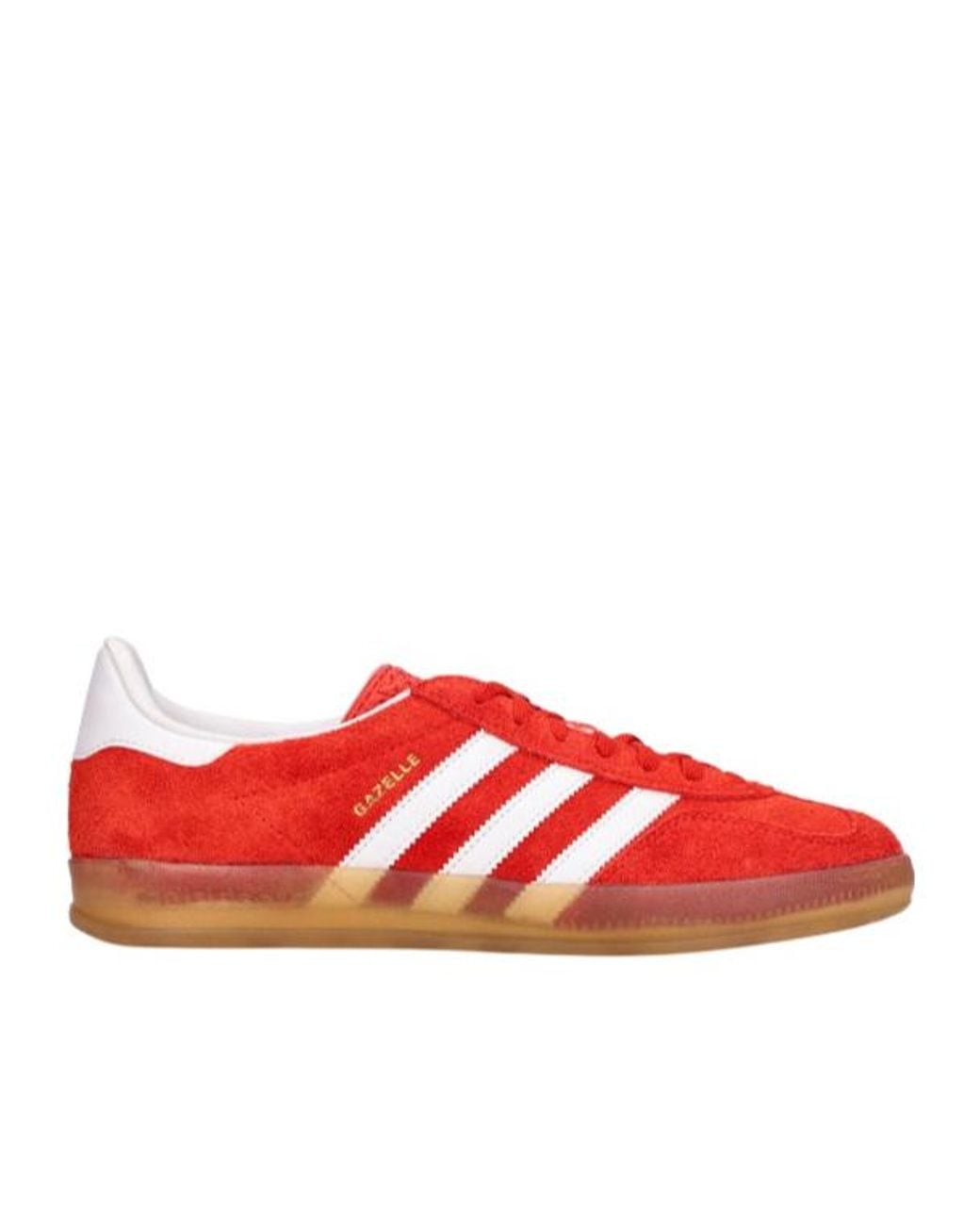 Adidas Originals Red Laceup Spliced Lowtop Shoes for men