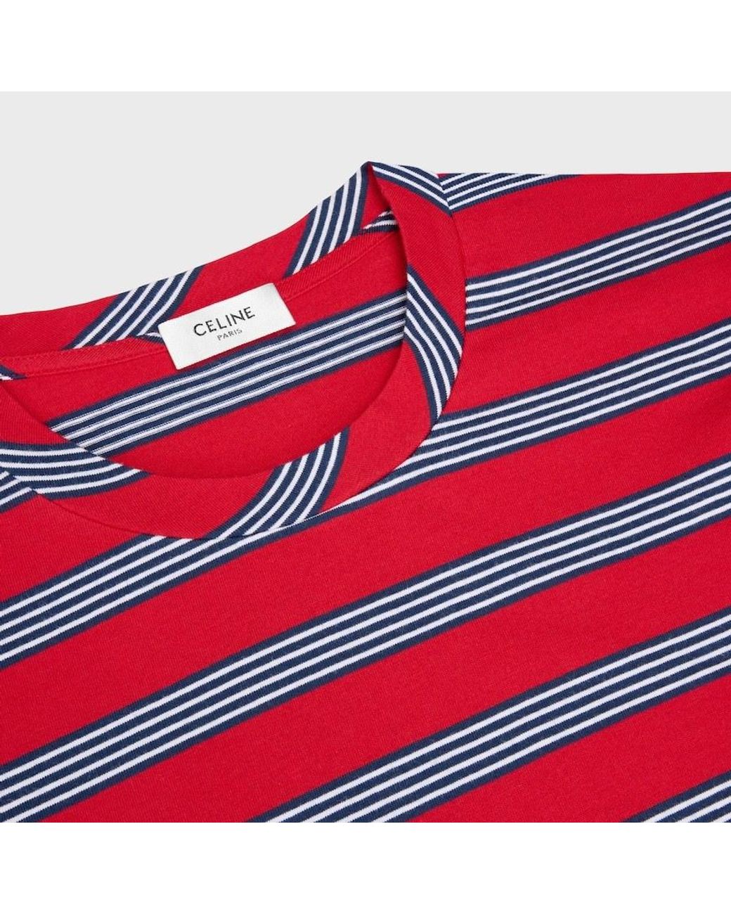 Céline Red Regular T-Shirt for men