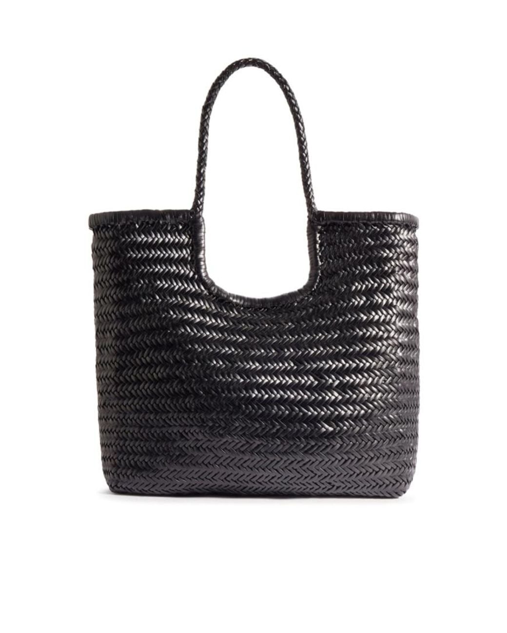 Dragon Diffusion Black Ns Diagonal Triple Jump Handwoven Tote Bag