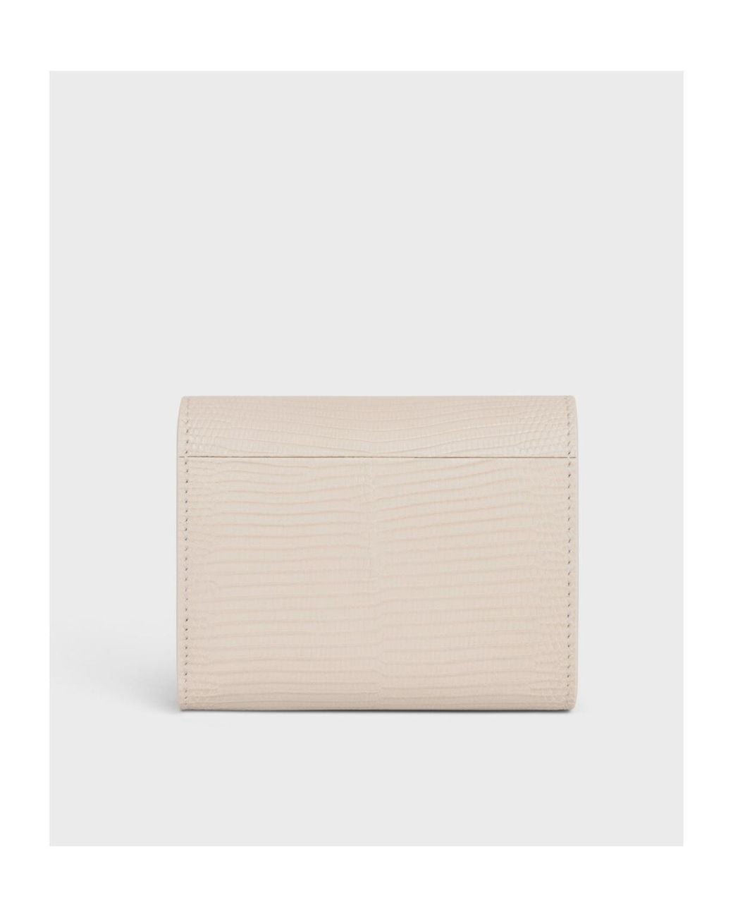 Céline Natural Small Flap Wallet Triomphe