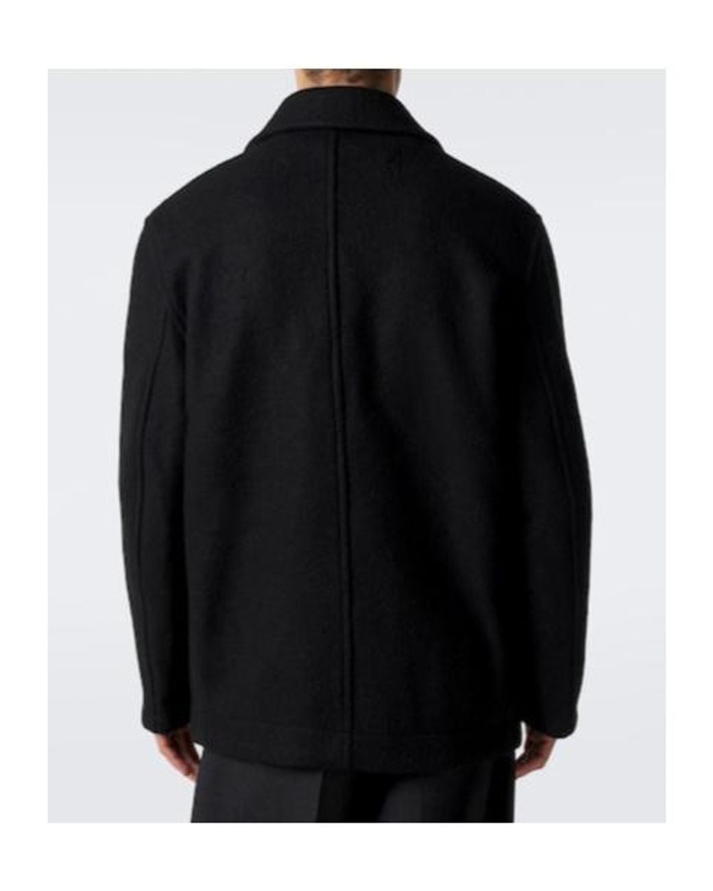 Lemaire Black Classic Tailored Coat for men