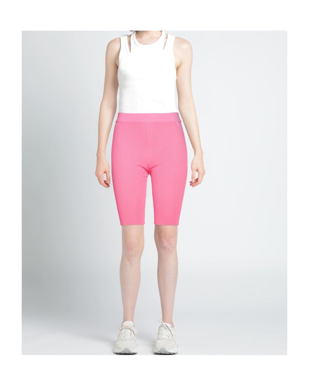 Jacquemus Pink Elastic Waistband Shorts