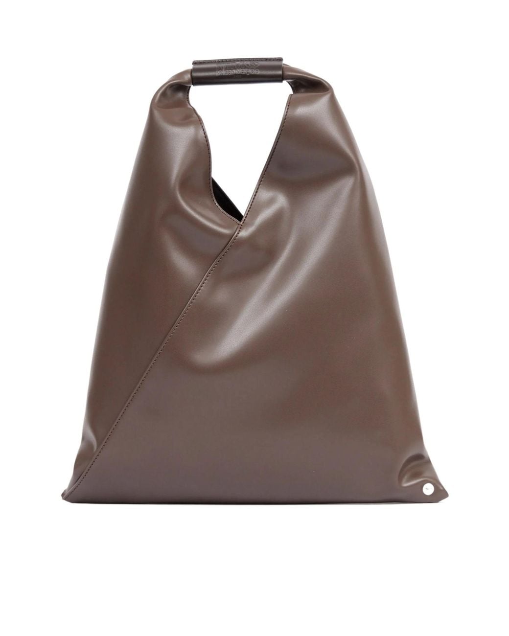 MM6 by Maison Margiela Brown Japanese Logo Detailed Tote Bag