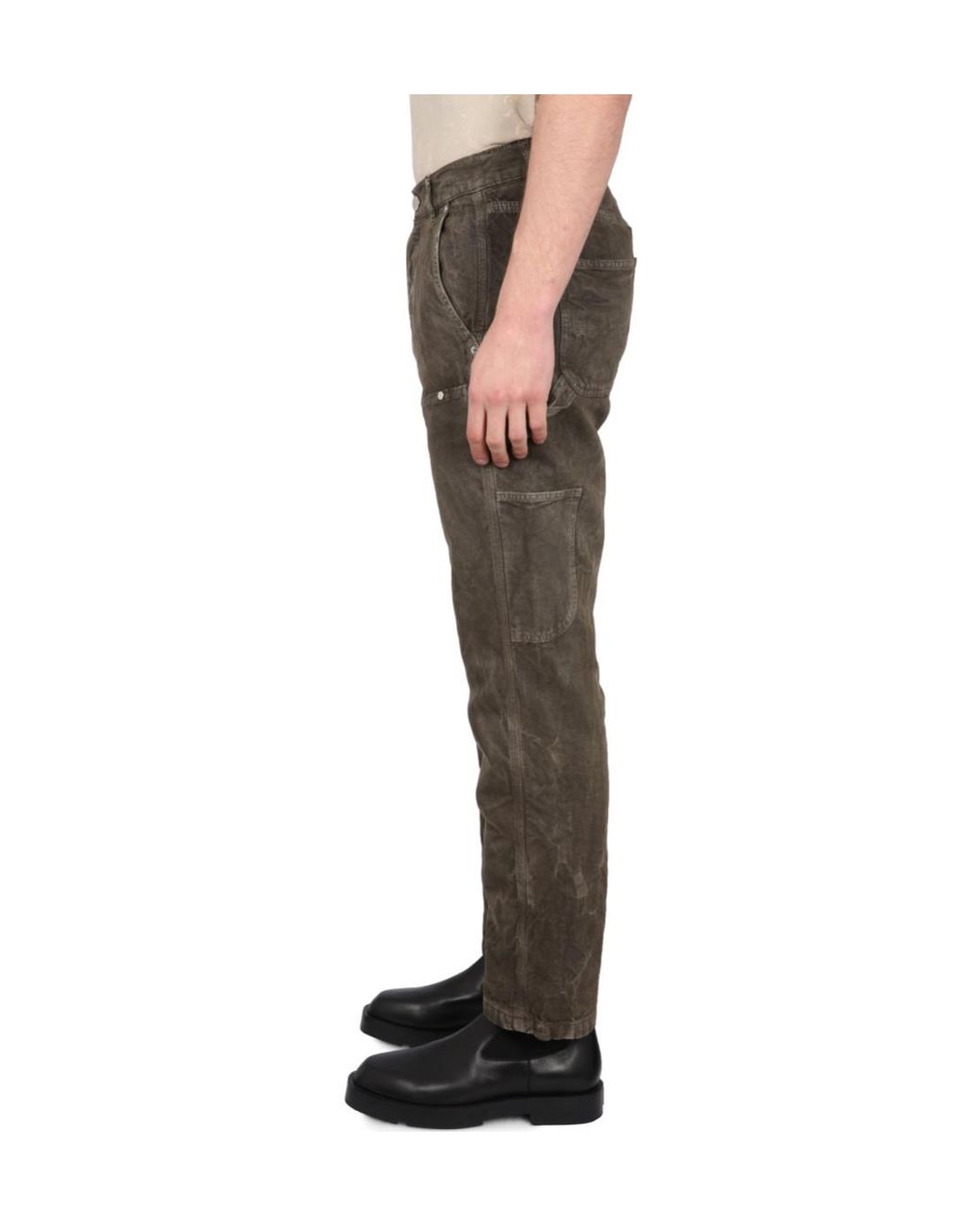 Etudes Studio Green Études Studio Youth Logo Patch Jeans for men