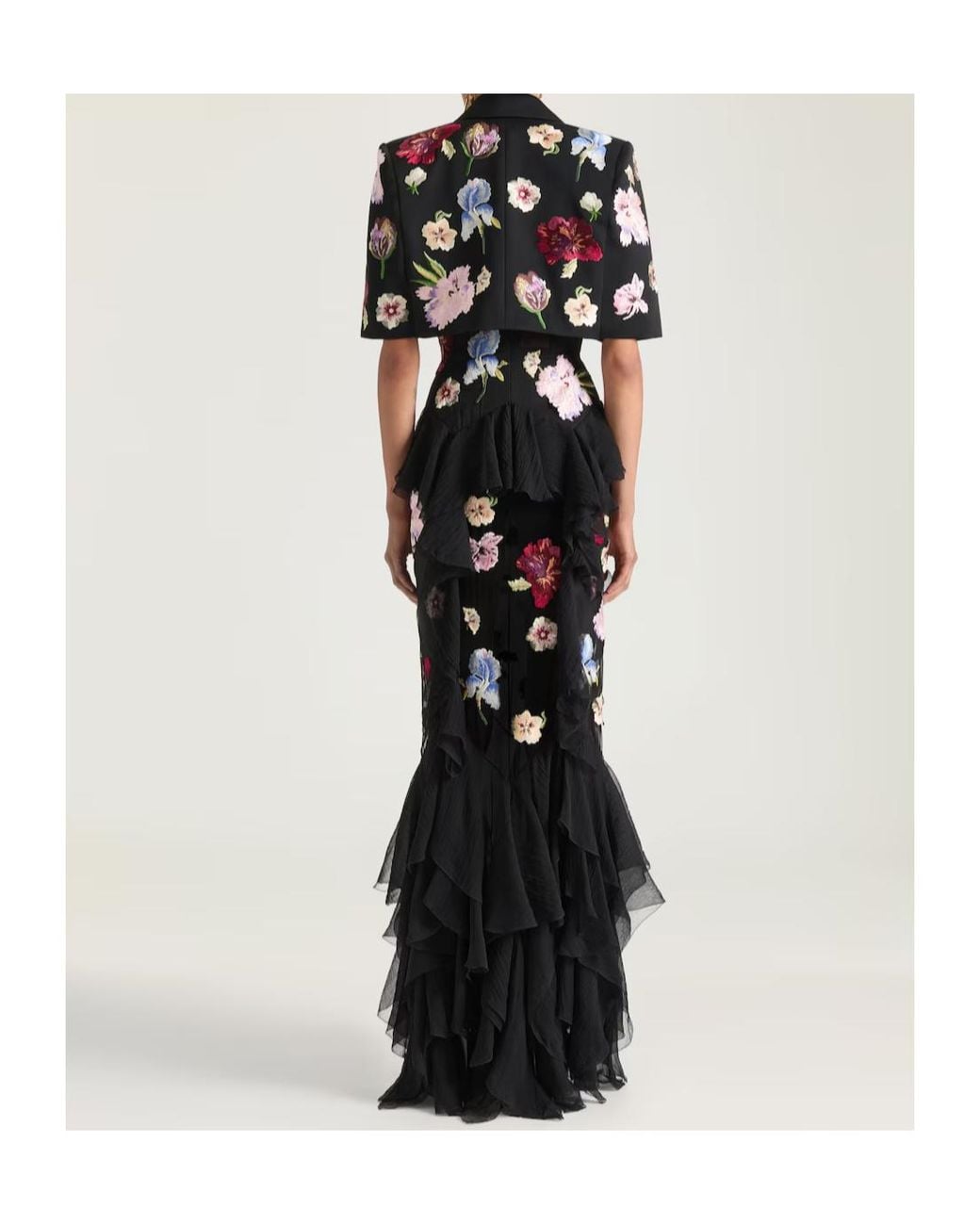 Givenchy Black Ruffled Dress