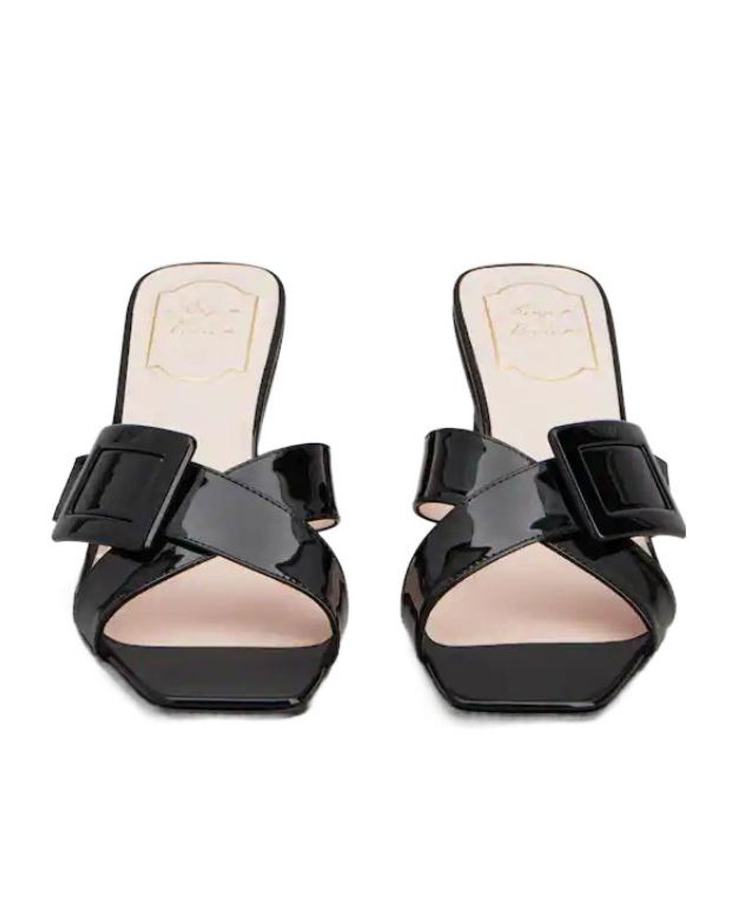 Roger Vivier Black Belle Vivier Mules