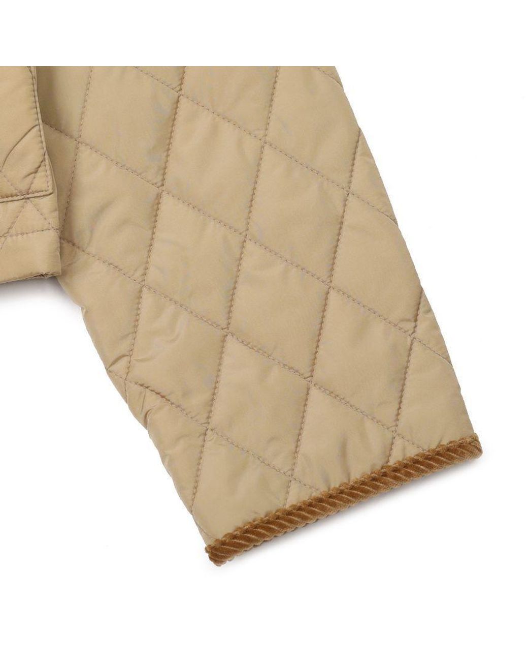 Burberry Natural Quilted Crop Jacket