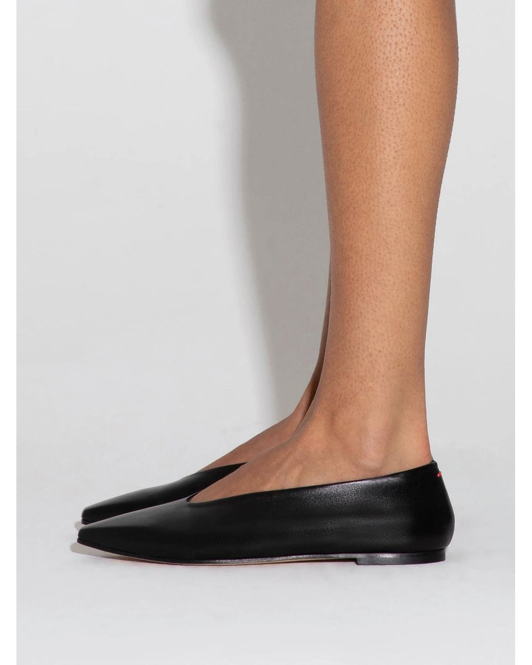 Aeyde Black Betty Ballet Flats