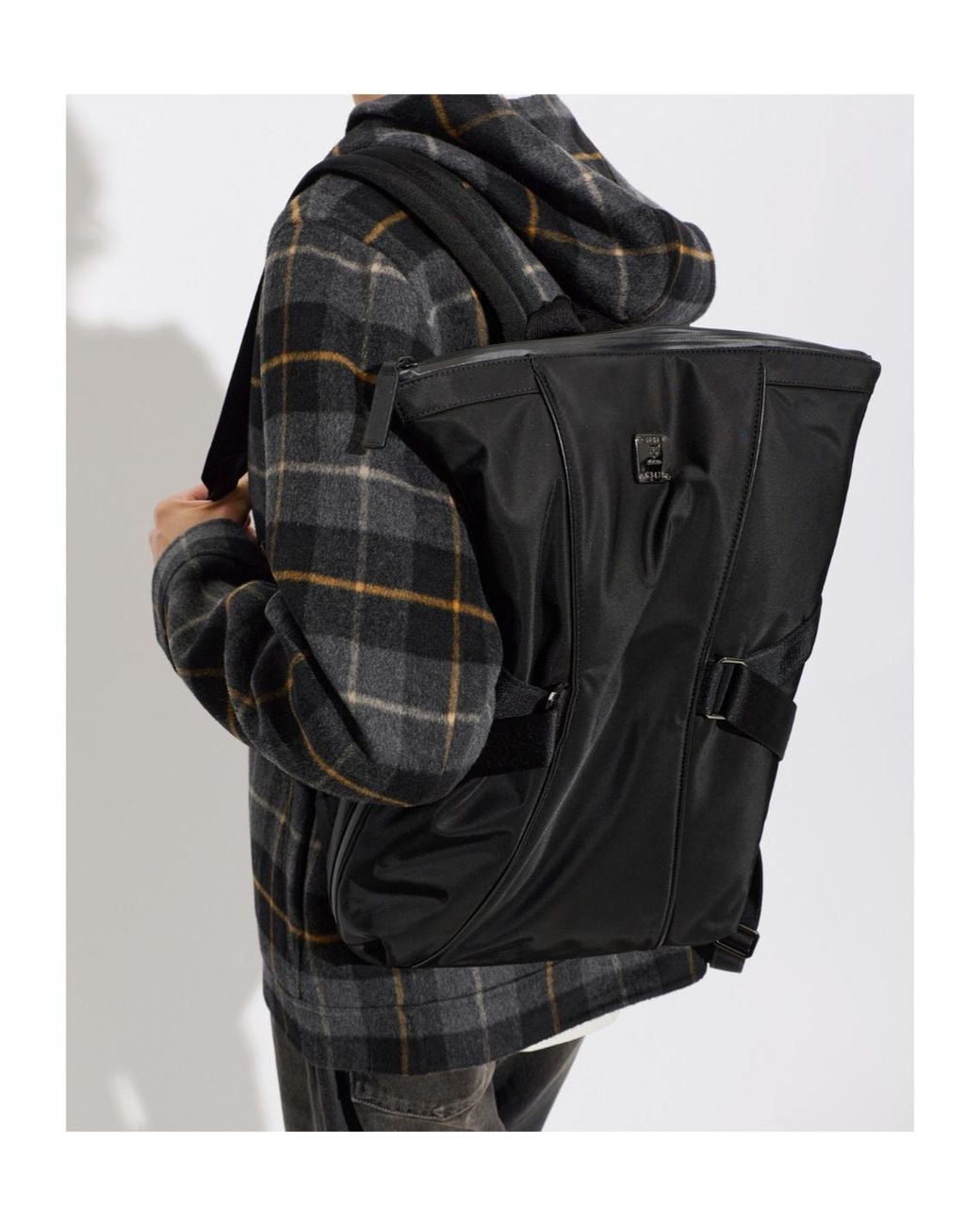 MCM Black Aren Nova Backpack for men