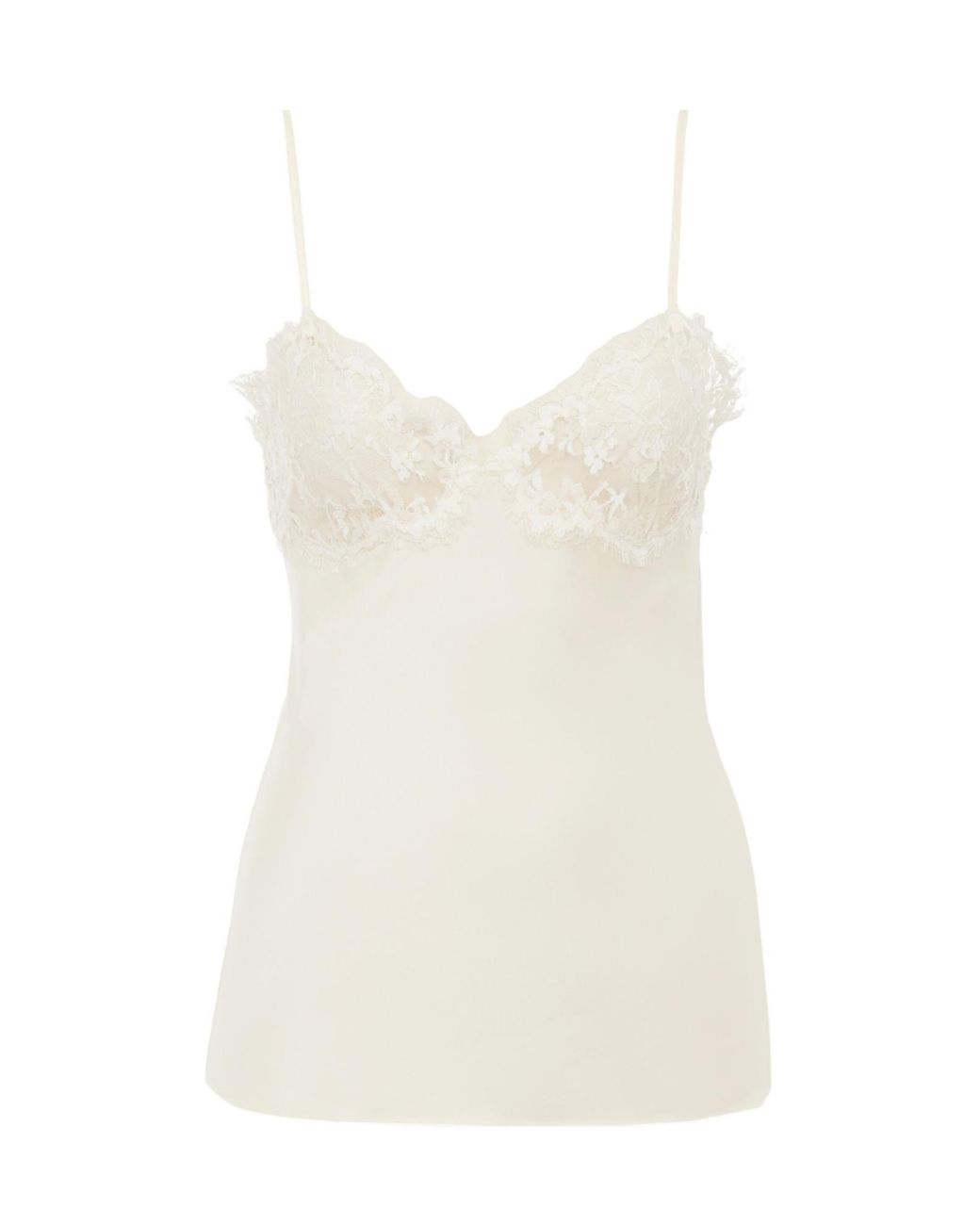 Chloé White Ht20 Eden Silk Top