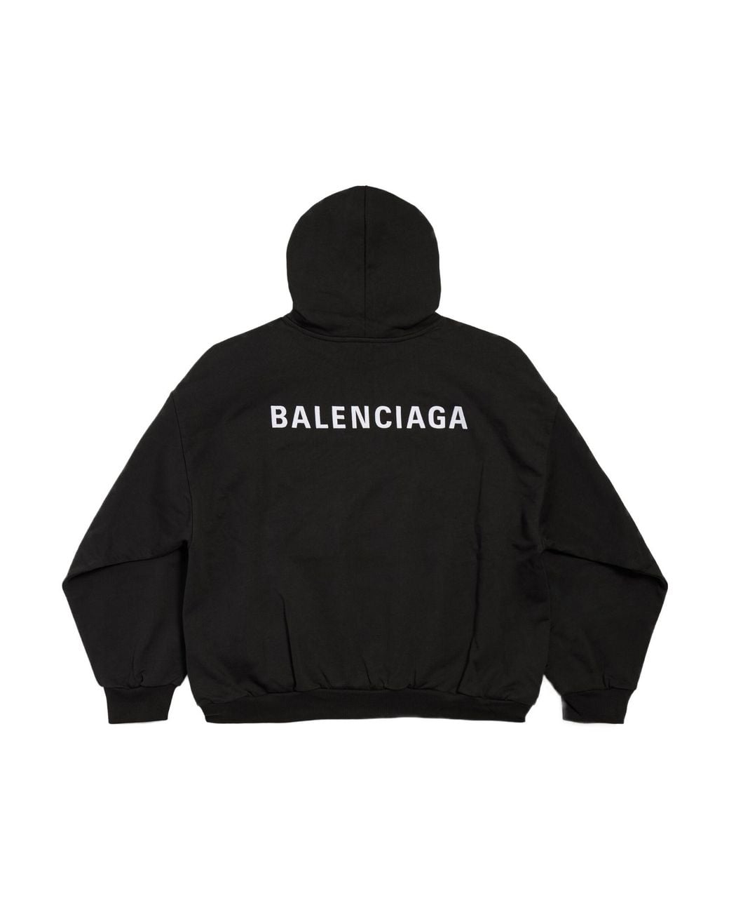 Balenciaga Black New Back Medium Fit Hoodie for men