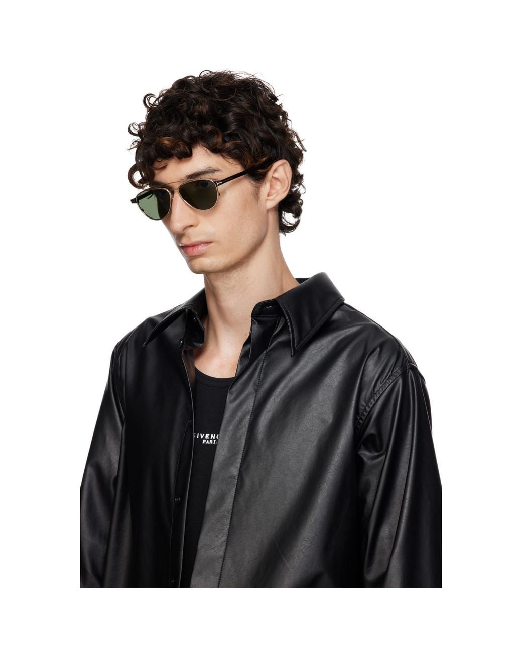 Tom Ford White Eyewear Anthony Pilot Frame Sunglasses for men