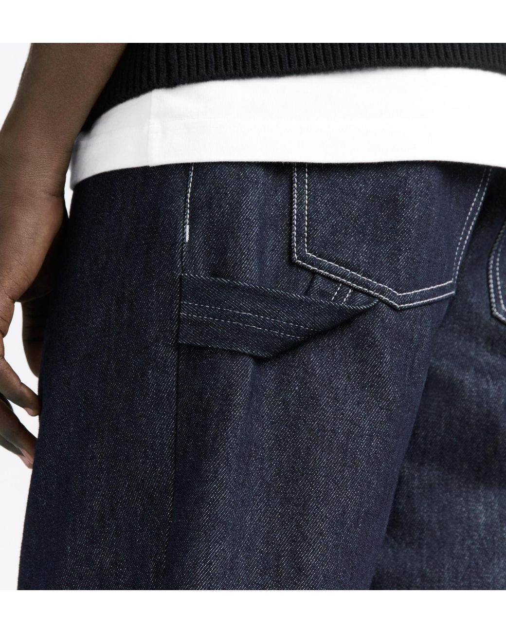 Dior Blue Belt-Loop Jeans for men