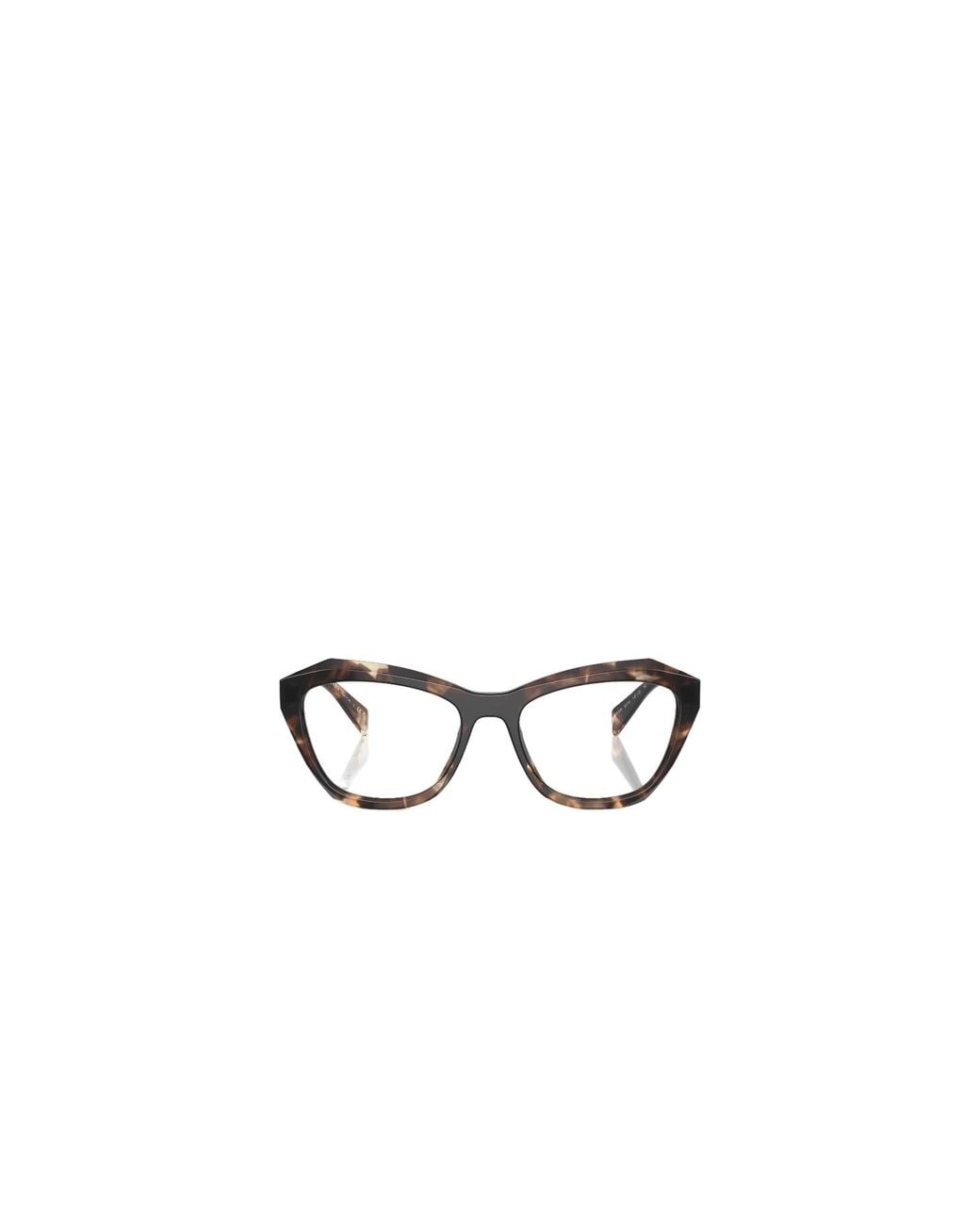 Prada White Eyewear Butterfly Frame Glasses