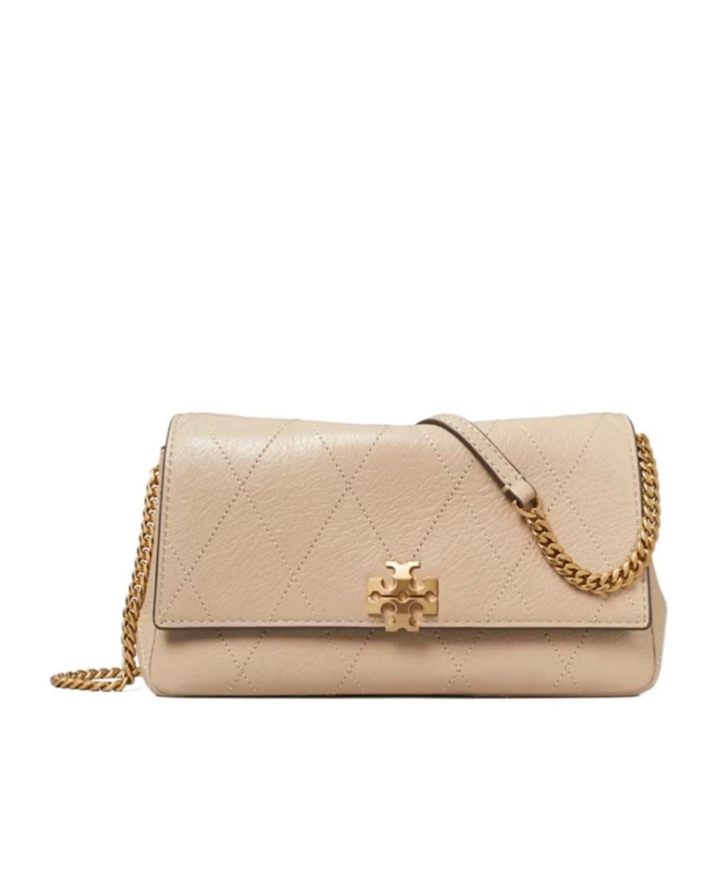 Tory Burch Natural Quilted Chain Shoulder Bag