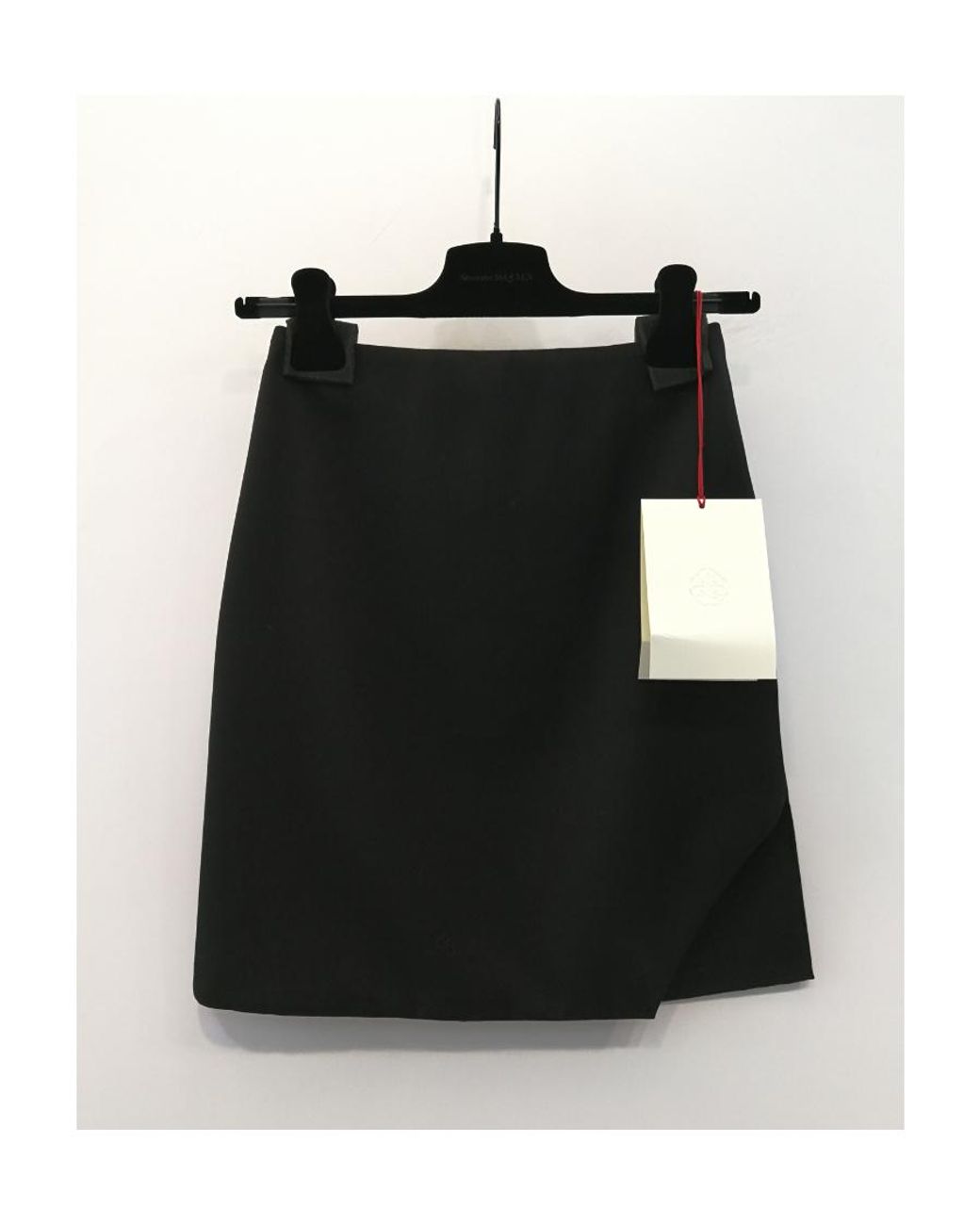 Alexander McQueen Black Irregular Hem Skirt