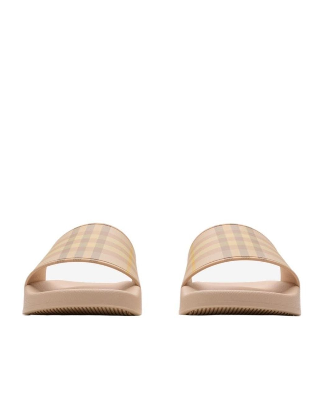 Burberry Natural Check Slides