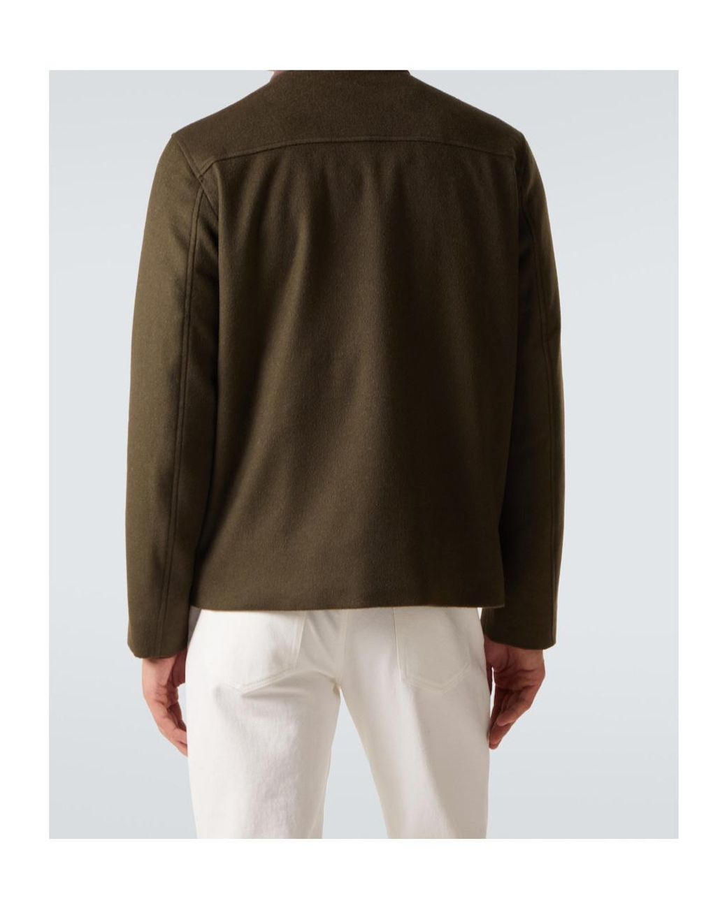 Herno Green Cashmere Jacket for men