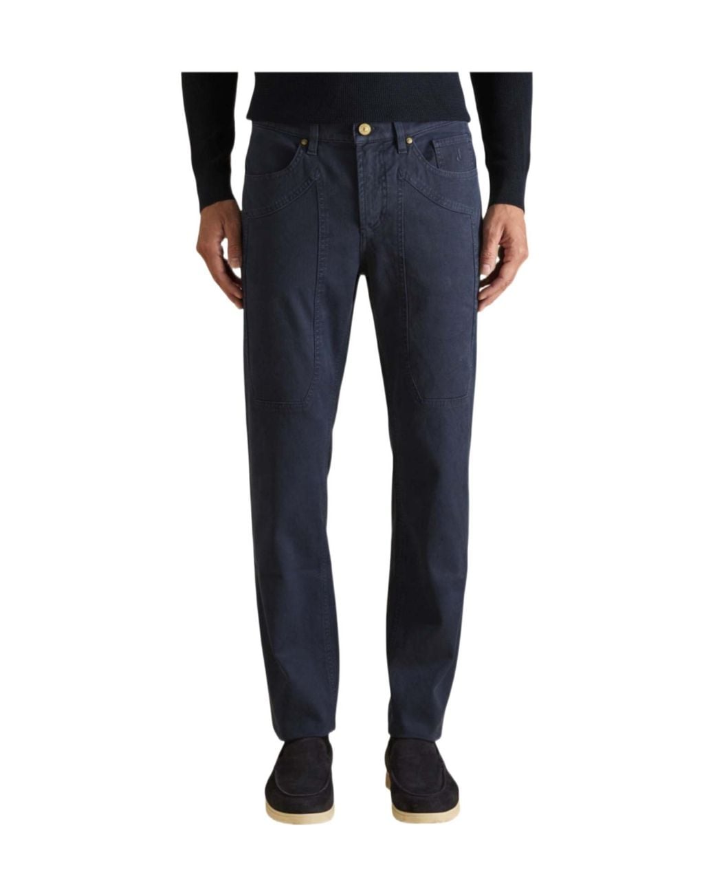 Jeckerson Blue Belt Loop Jeans for men