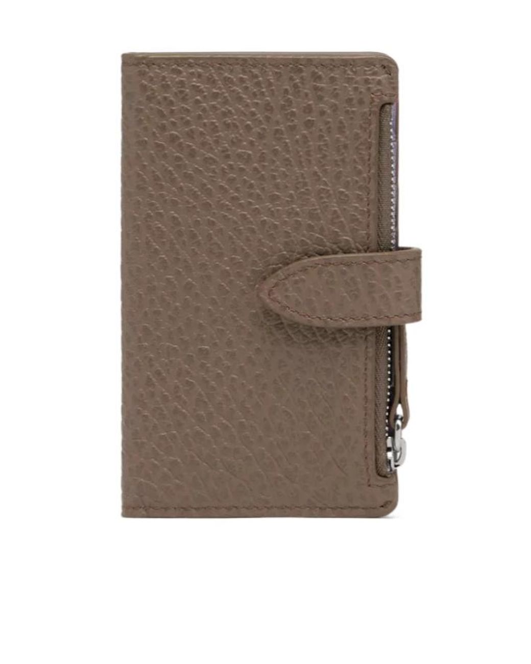 Maison Margiela Brown Four Stitches Compact Wallet for men