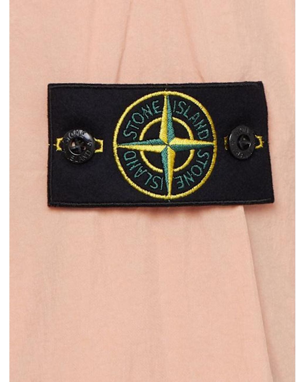 Stone Island Pink Logo Nylon Field Jacket for men