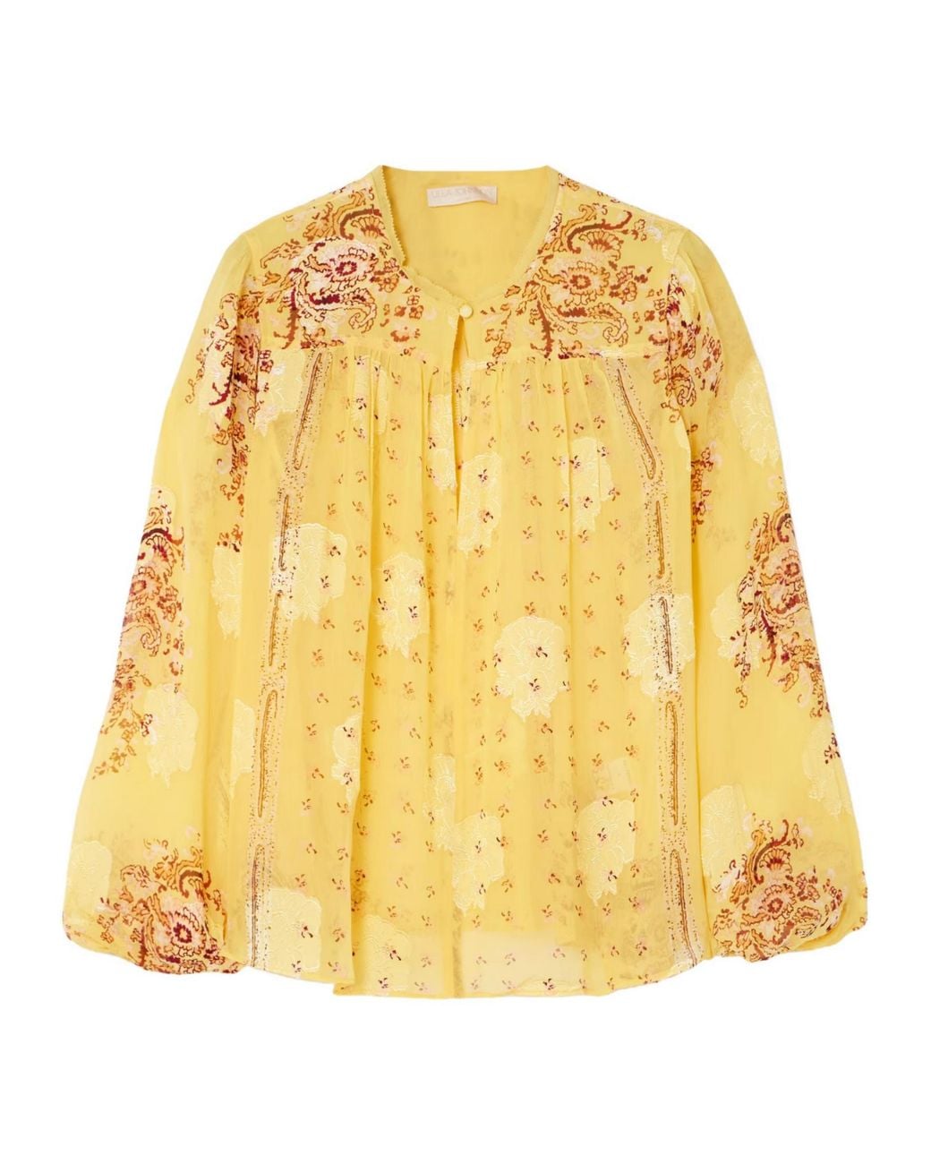 Ulla Johnson Yellow Aster Print Shirt