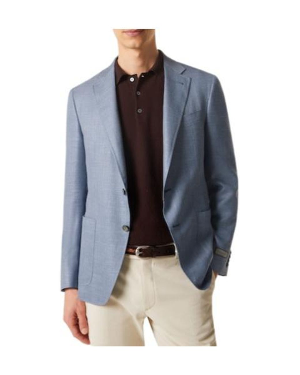 Canali Blue Elegant Minimalist Suit for men