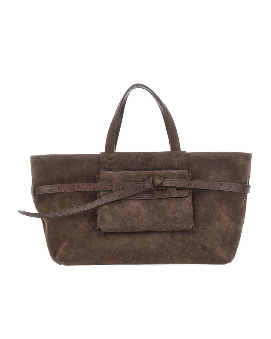Gianni Chiarini Brown Belty Belted Tote Bag