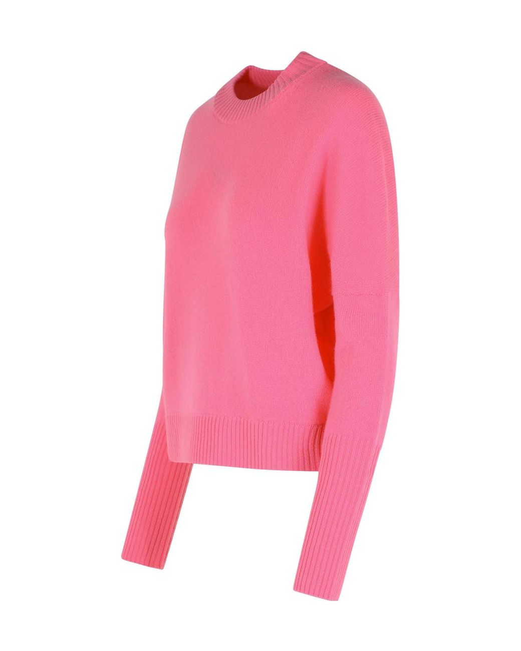 Closed Pink Ribbed Crew Neck Sweater