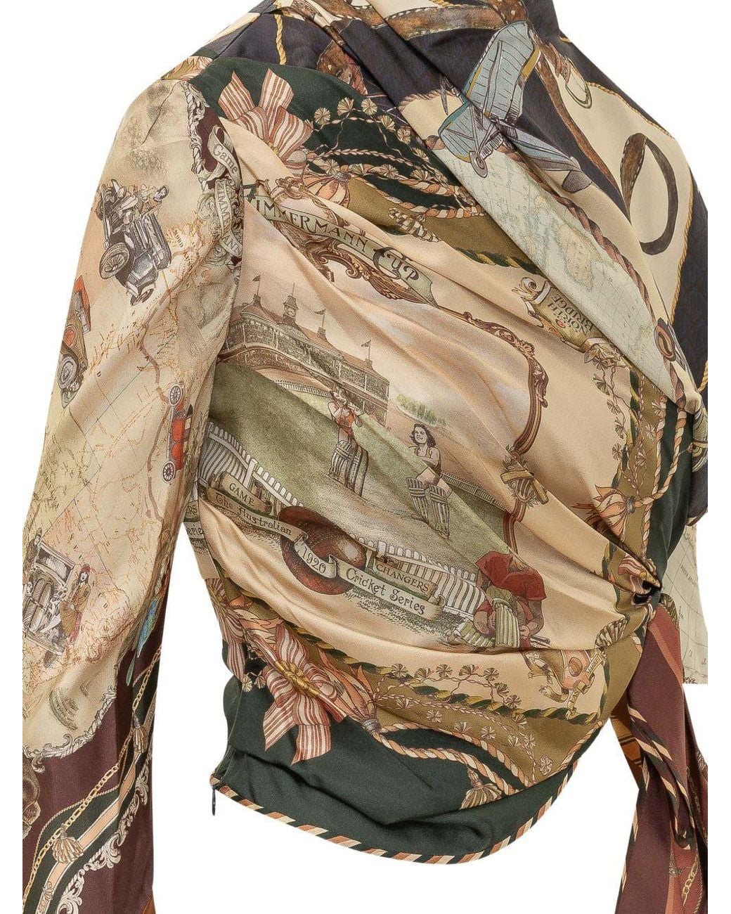 Zimmermann White Valiant Draped Top