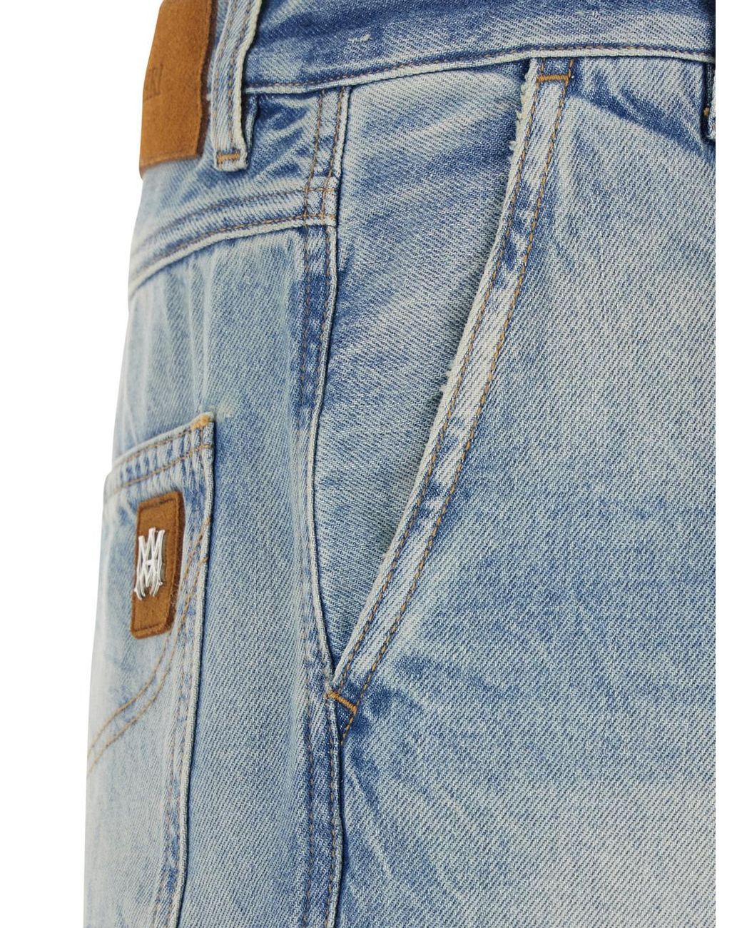 Amiri Blue Belt Loop Jeans for men
