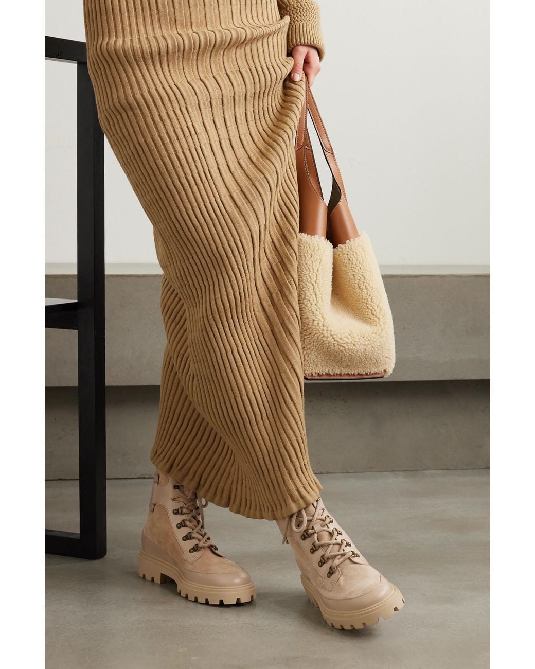 Tod's Natural Logo Boots