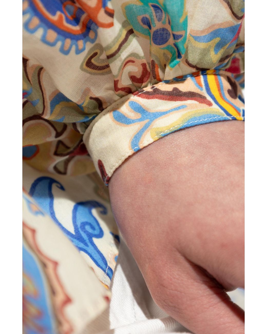Etro White Patterned Loose Fit Shirt