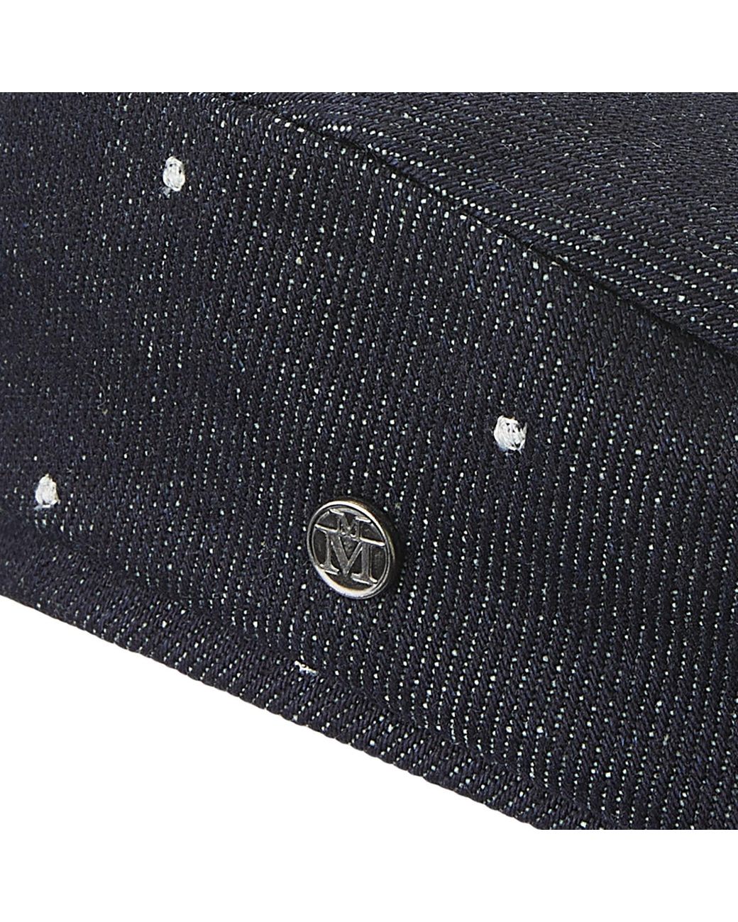 Maison Michel Blue New Billy Denim Beret